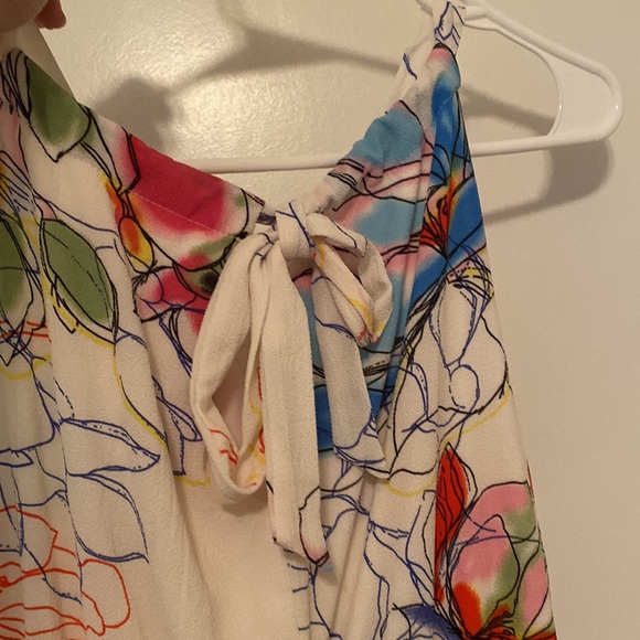 Bleeker 126 White Floral Tiered Midi Dress - Picture 5 of 7